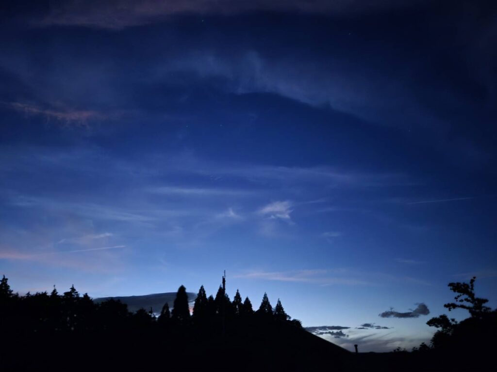 星の文化館からの夜空